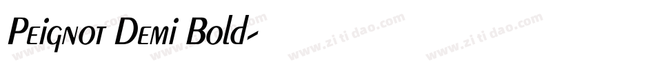 Peignot Demi Bold字体转换